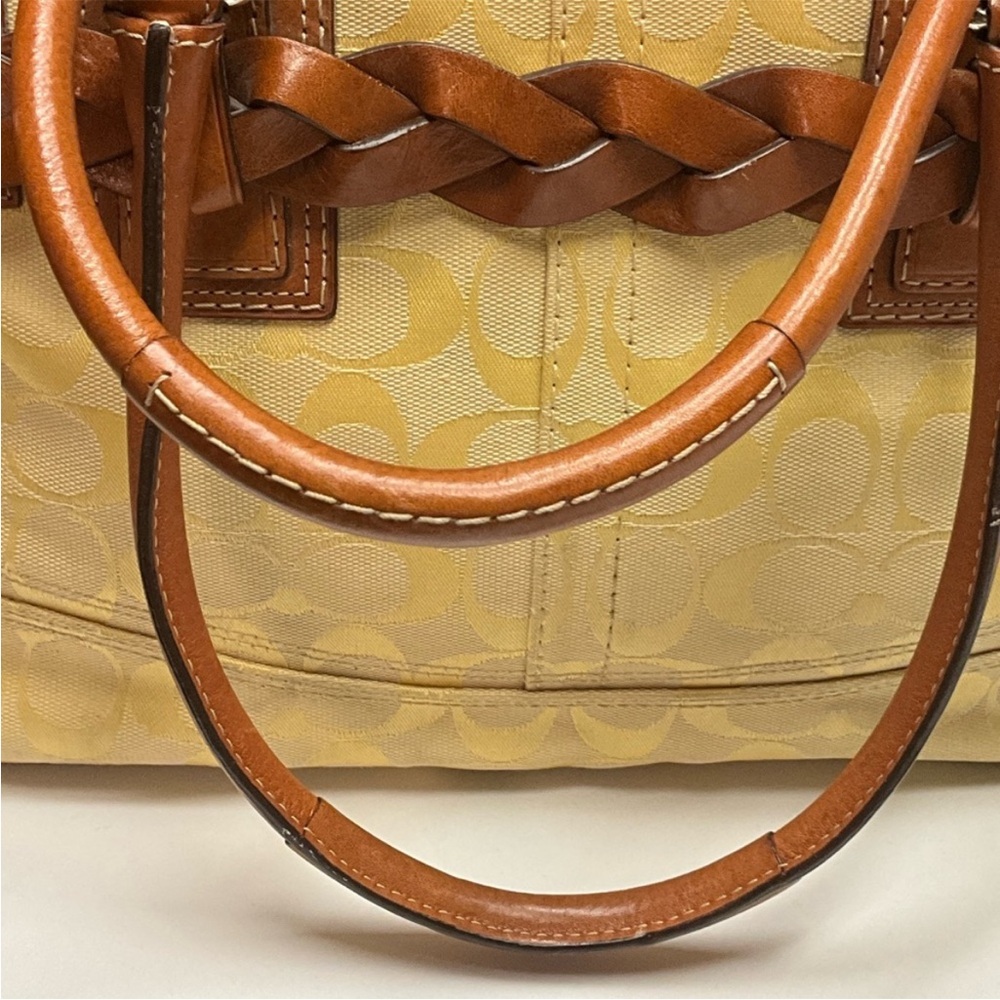 Coach Vintage Hampton Signature Carryall Satchel - Picture 6 of 11